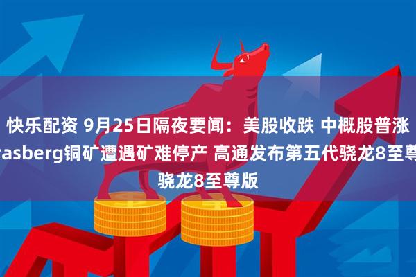 快乐配资 9月25日隔夜要闻：美股收跌 中概股普涨 Grasberg铜矿遭遇矿难停产 高通发布第五代骁龙8至尊版