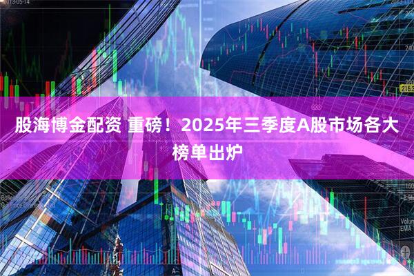 股海博金配资 重磅！2025年三季度A股市场各大榜单出炉